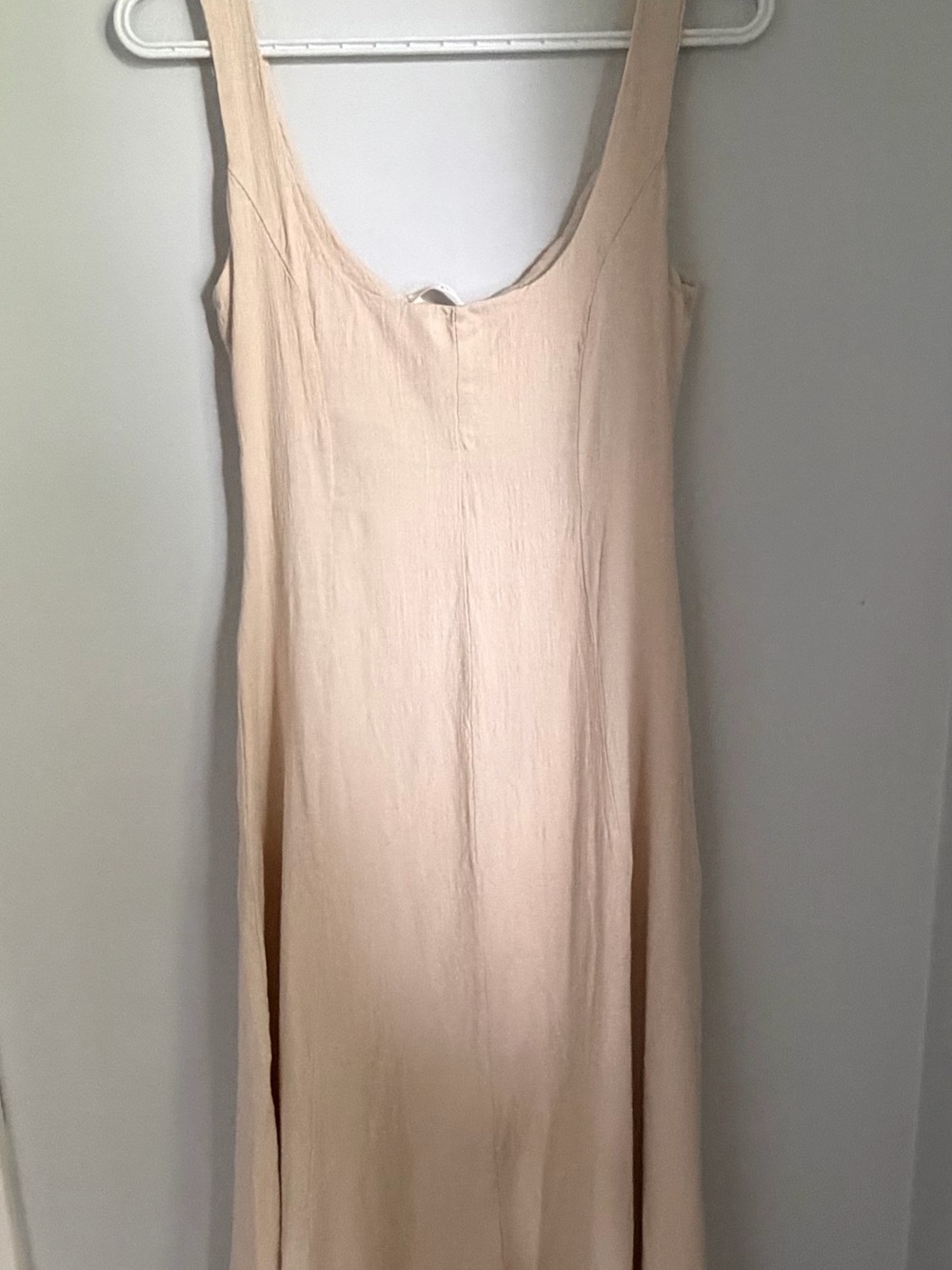 Simple Beige Slip Dress
